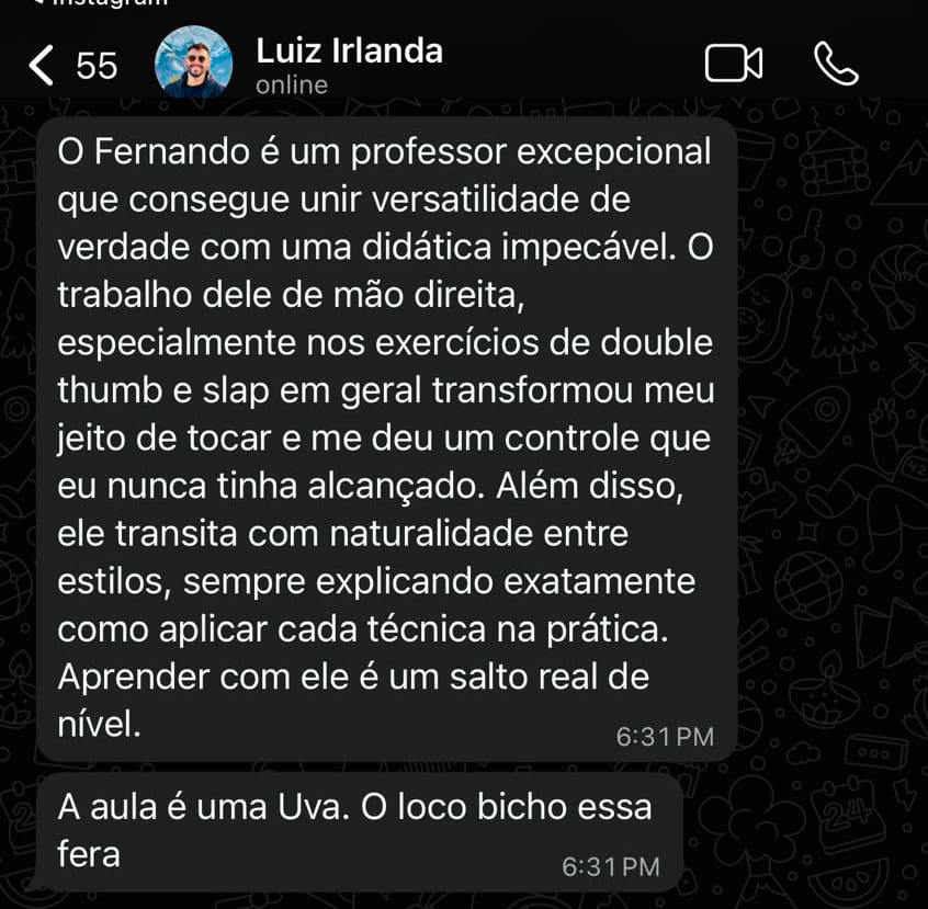 Depoimento original de aluno 4